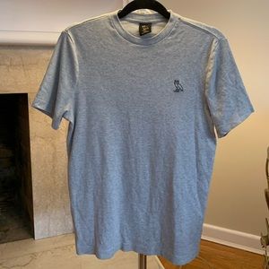 October’s Very Own OVO Drake Brand Gray Grey T Shirt with Black Owl Logo